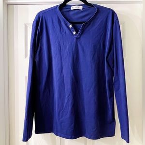 LIKE NEW Men’s Navy Blue Long Sleeve Shirt